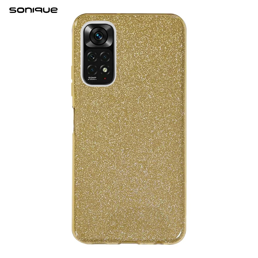 Θήκη Σιλικόνης Sonique Shiny Xiaomi Redmi Note 11 4G / Redmi Note 11S Χρυσό