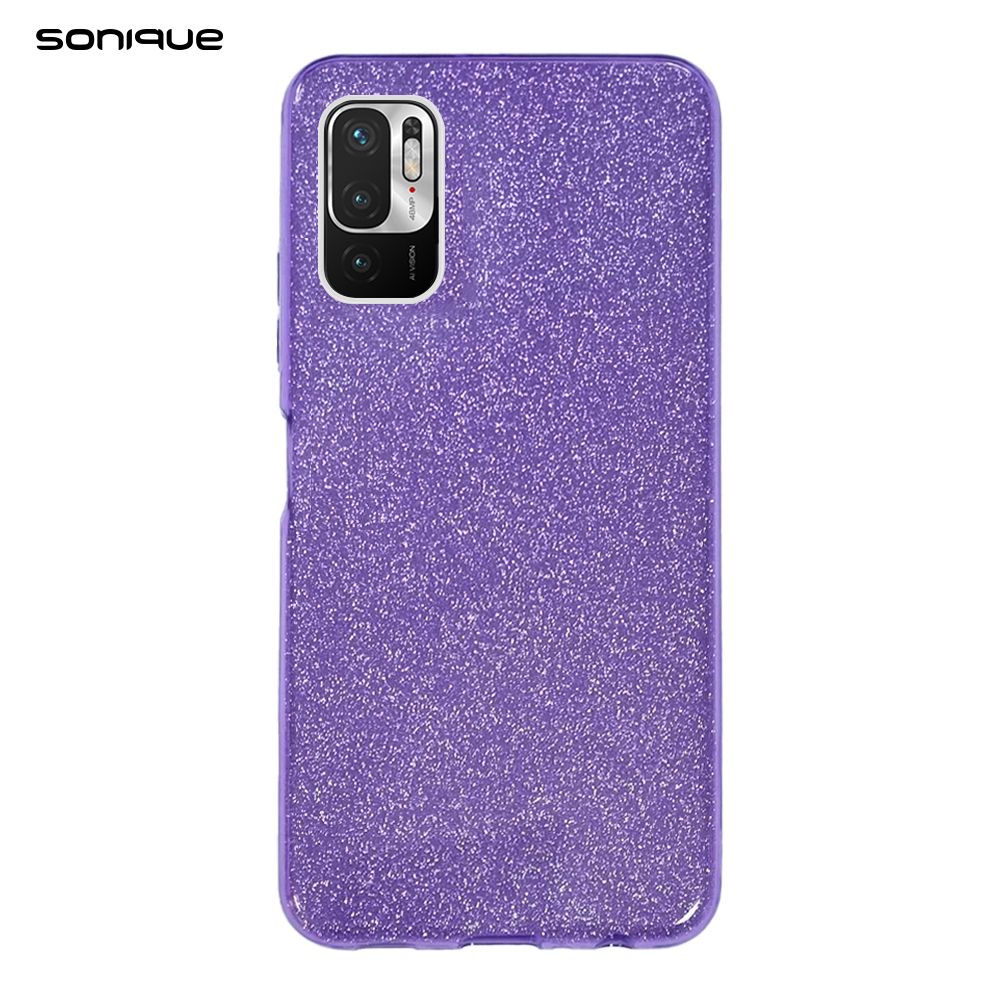Θήκη Σιλικόνης Sonique Shiny Xiaomi Redmi Note 10 5G / Poco M3 Pro 5G Μωβ