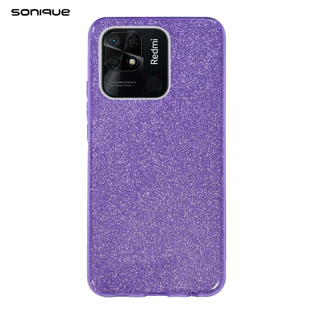 Θήκη Σιλικόνης Sonique Shiny Xiaomi Redmi 10C Μωβ