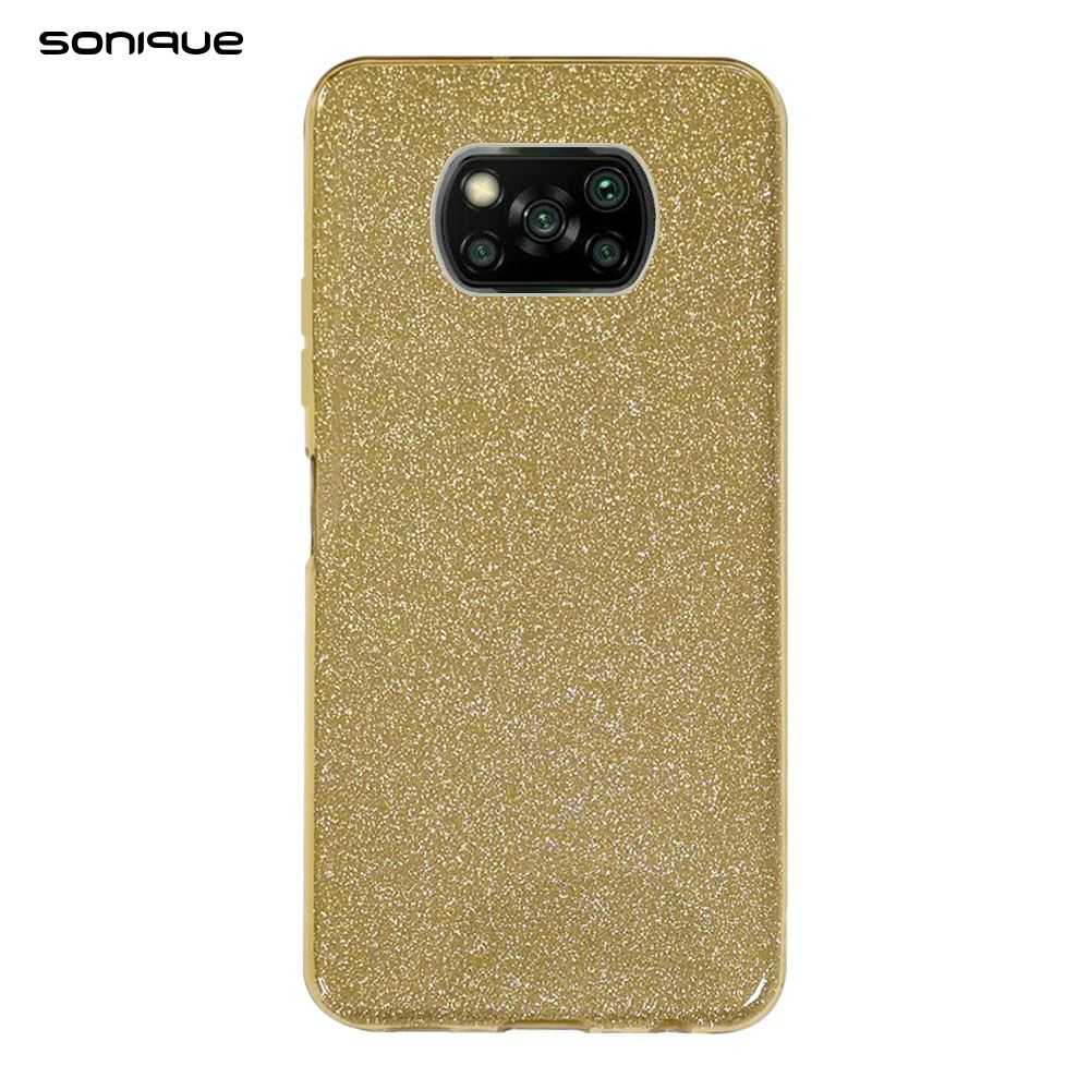 Θήκη Σιλικόνης Sonique Shiny Xiaomi Poco X3 NFC / Poco X3 Pro Χρυσό