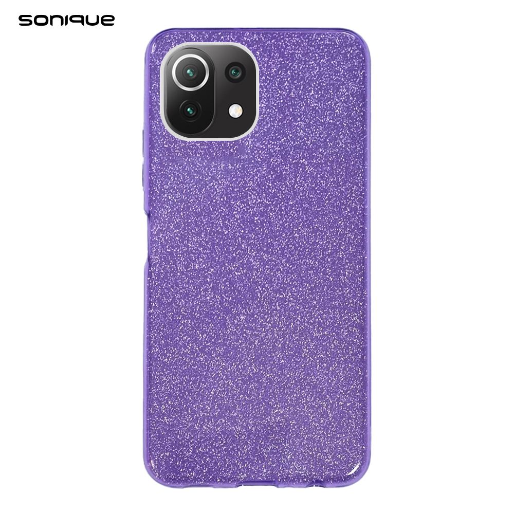 Θήκη Σιλικόνης Sonique Shiny Xiaomi Mi 11 Lite 4G / Mi 11 Lite 5G Μωβ