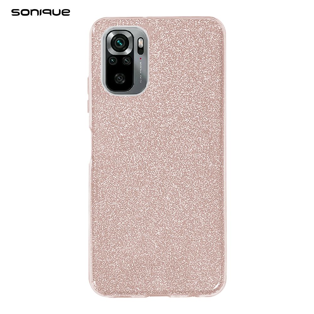 Θήκη Σιλικόνης Sonique Shiny Xiaomi Redmi Note 10 / Redmi Note 10s / Poco M5s Ροζ