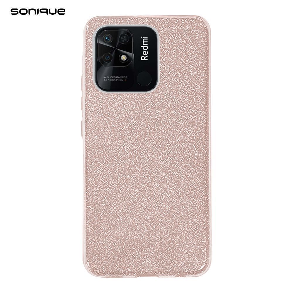 Θήκη Σιλικόνης Sonique Shiny Xiaomi Redmi 10C Ροζ