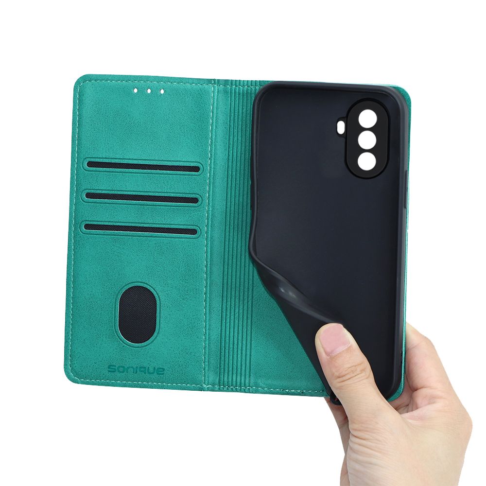 Θήκη Πορτοφόλι Vintage Magnet Wallet Sonique Huawei Nova Y70 Βεραμάν