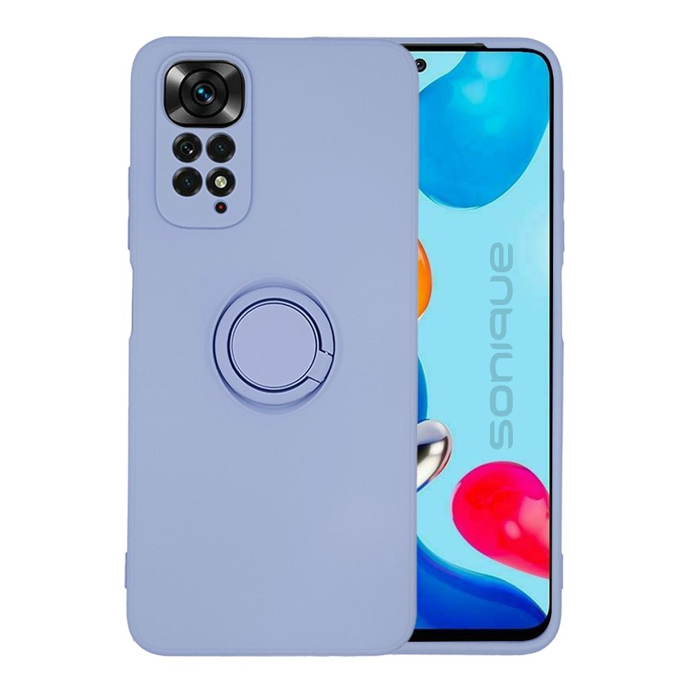 Θήκη Σιλικόνης Ring Case Xiaomi Redmi Note 11 4G / Redmi Note 11S Λιλά