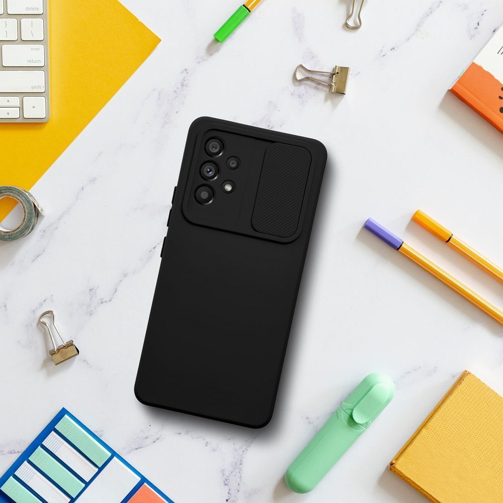 Θήκη Σιλικόνης Slide Case Samsung Galaxy A53 5G Μαύρο