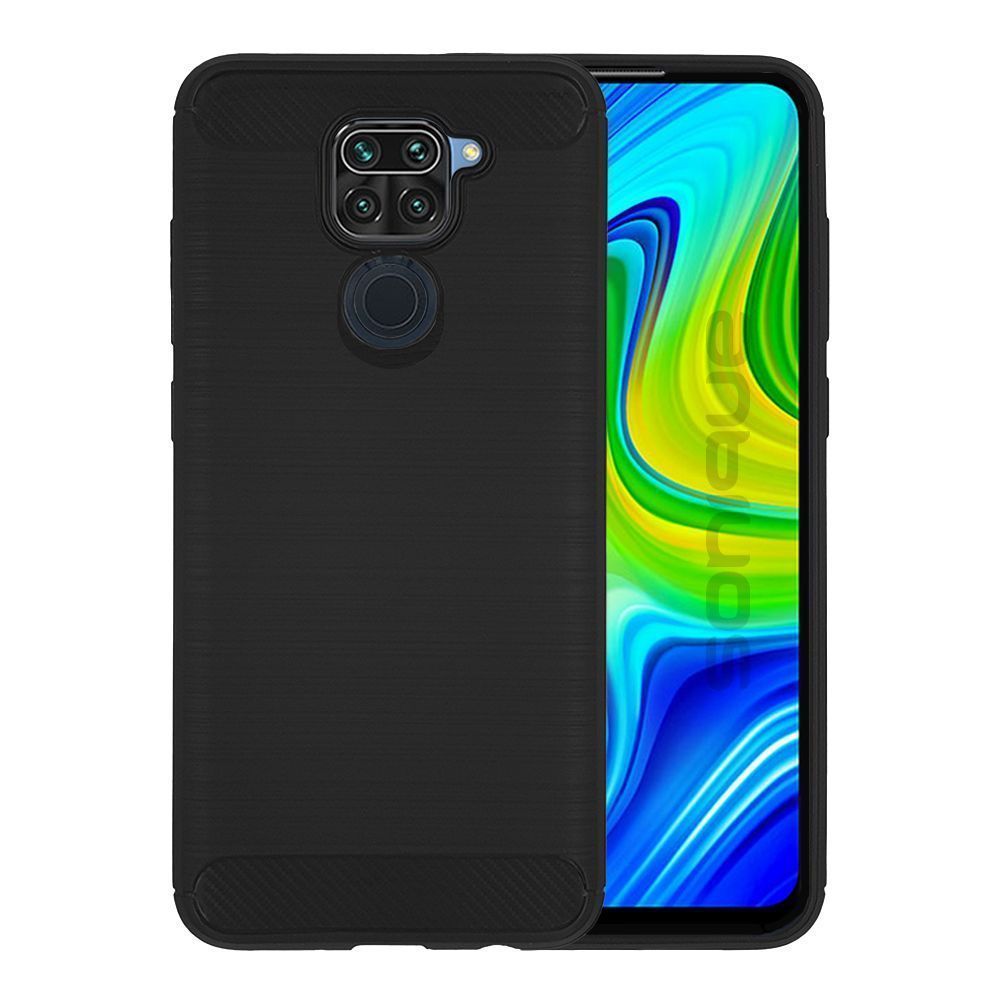 Θήκη Σιλικόνης Sonique Carbon Brushed Xiaomi Redmi Note 9 Μαύρο