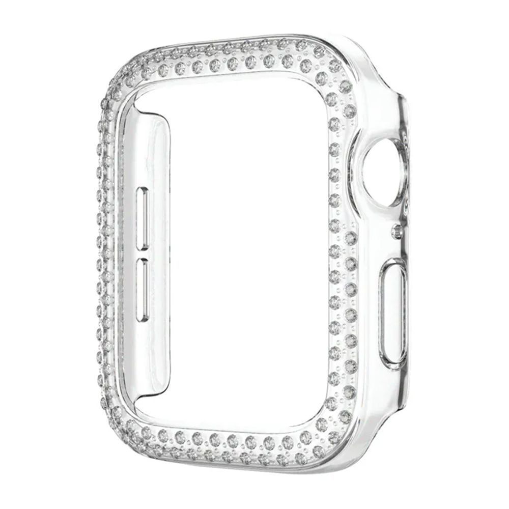 Θήκη Προστασία Luxury Double Diamond PC Sonique για Apple Watch Apple Watch 4/5/6/SE/SE 2/SE 3 44mm Διάφανο