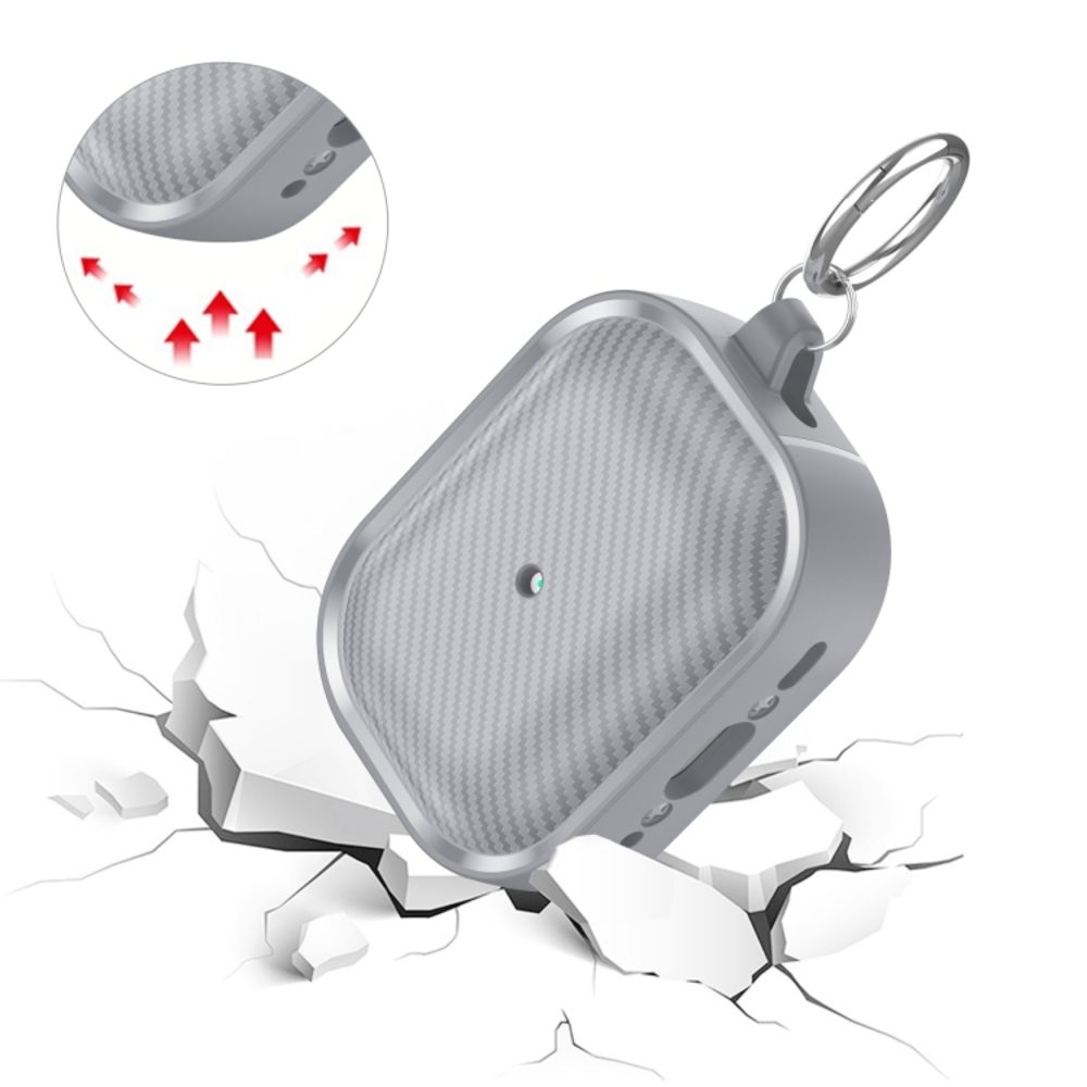 Θήκη Σιλικόνης Sonique Carbon Brushed για AirPods Pro 2 Σκούρο Γκρι