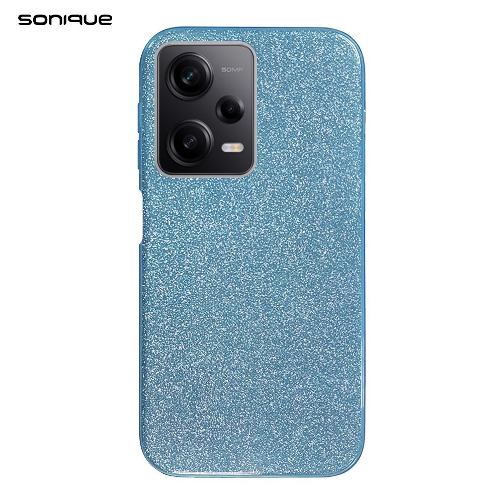 Θήκη Σιλικόνης Sonique Shiny Xiaomi Redmi Note 12 Pro 5G / Poco X5 Pro 5G Γαλάζιο