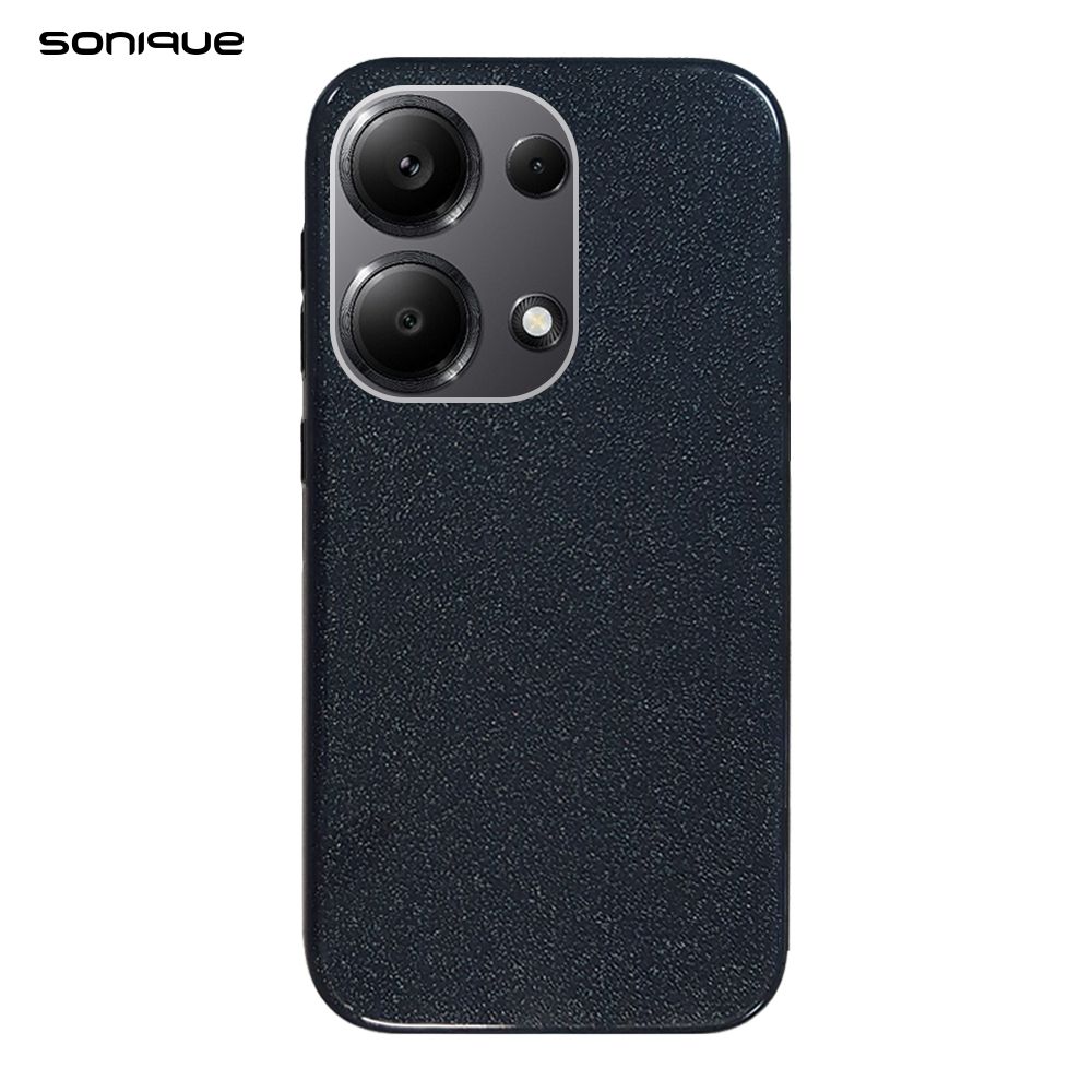 Θήκη Σιλικόνης Sonique Shiny Xiaomi Redmi Note 13 Pro 4G / Poco M6 Pro 4G / Redmi Note 14S Μαύρο