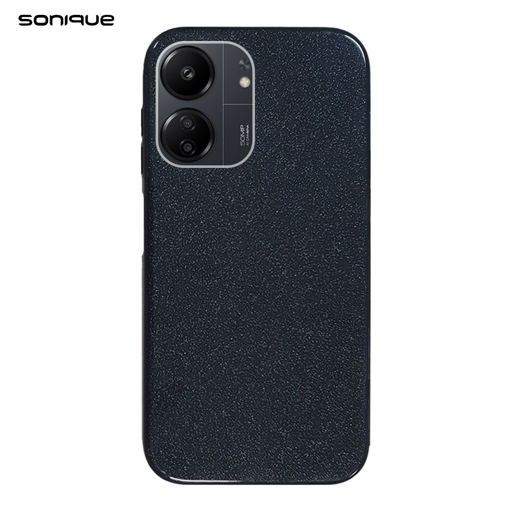 Θήκη Σιλικόνης Sonique Shiny Xiaomi Redmi 13C 4G / Redmi 13C 5G / Poco C65 4G Μαύρο