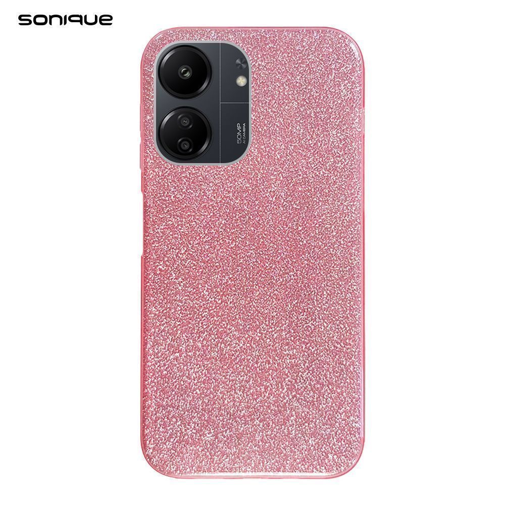 Θήκη Σιλικόνης Sonique Shiny Xiaomi Redmi 13C 4G / Redmi 13C 5G / Poco C65 4G Ροζ