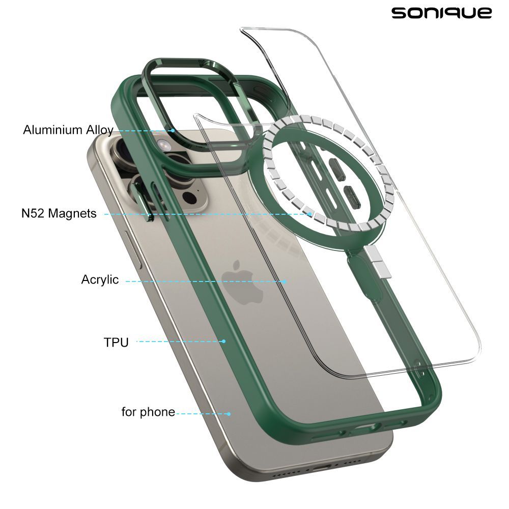 Θήκη Magnetic MagMetal Sonique Apple iPhone 12 Pro Max Πράσινο