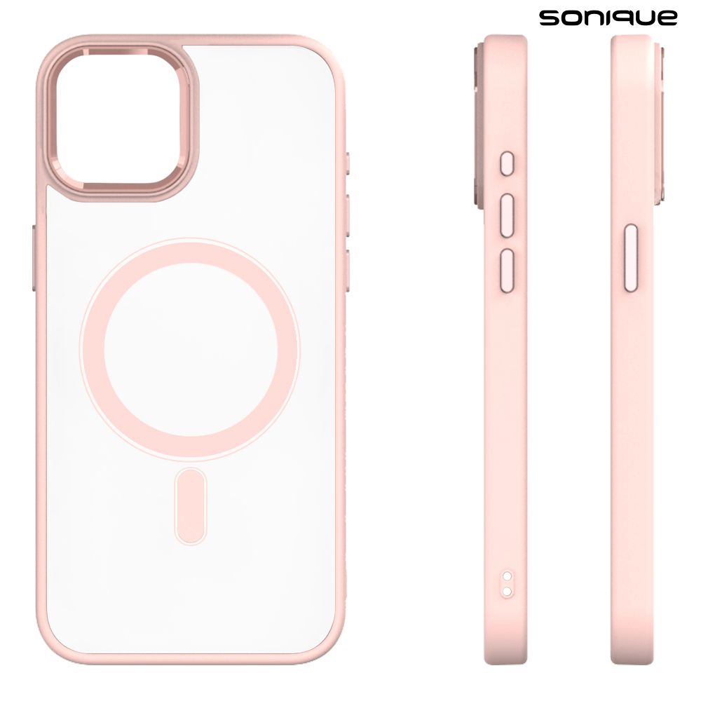 Θήκη Magnetic MagMetal Sonique Apple iPhone 12 Pro Max Ροζ