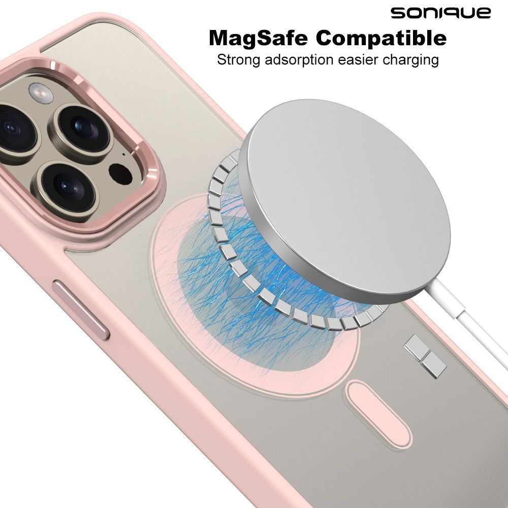 Θήκη Magnetic MagMetal Sonique Apple iPhone 12 / iPhone 12 Pro Ροζ