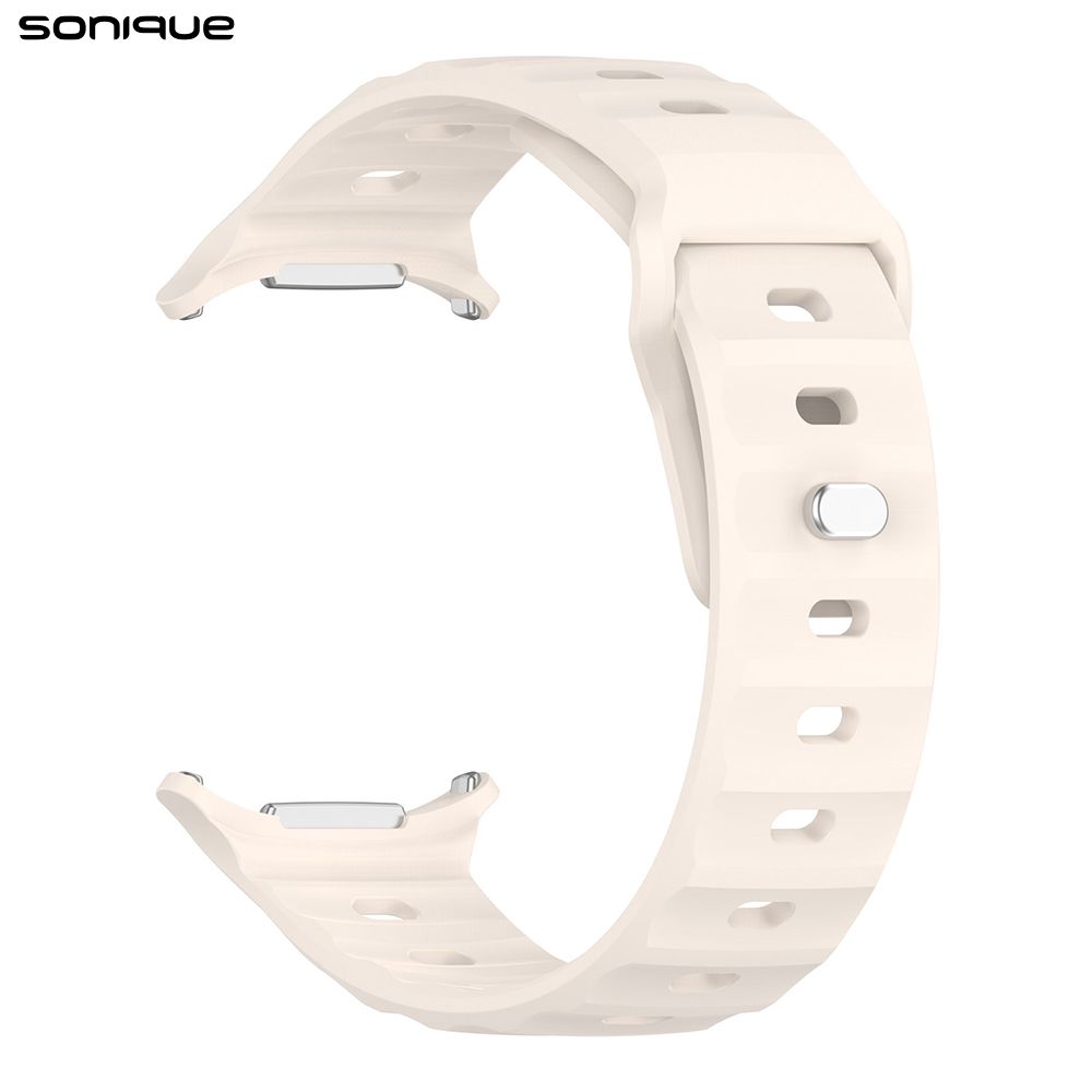 Λουράκι Σιλικόνης ColorWave Sonique για Samsung Galaxy Watch 7 Ultra (47mm) Μπεζ Ανοιχτό