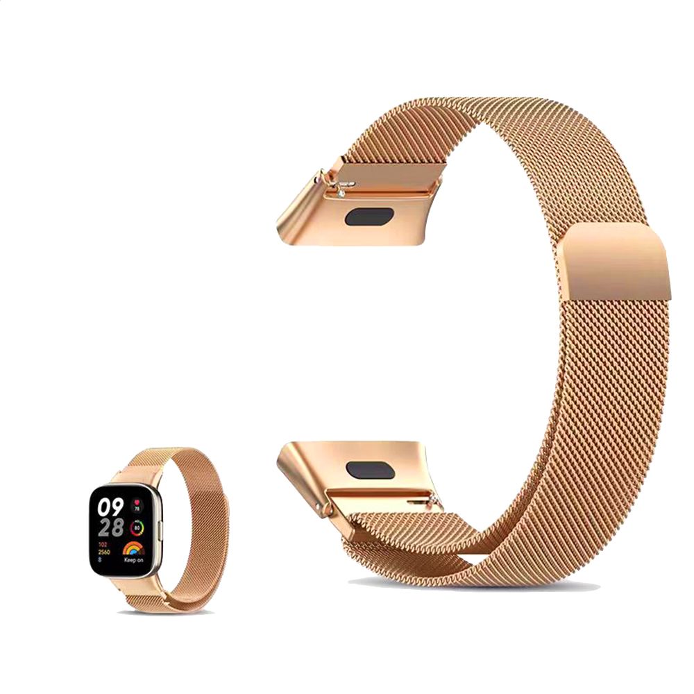 Λουράκι Stainless Steel Milanese Classic Sonique για Xiaomi Redmi Watch 3 Active Μπρονζέ