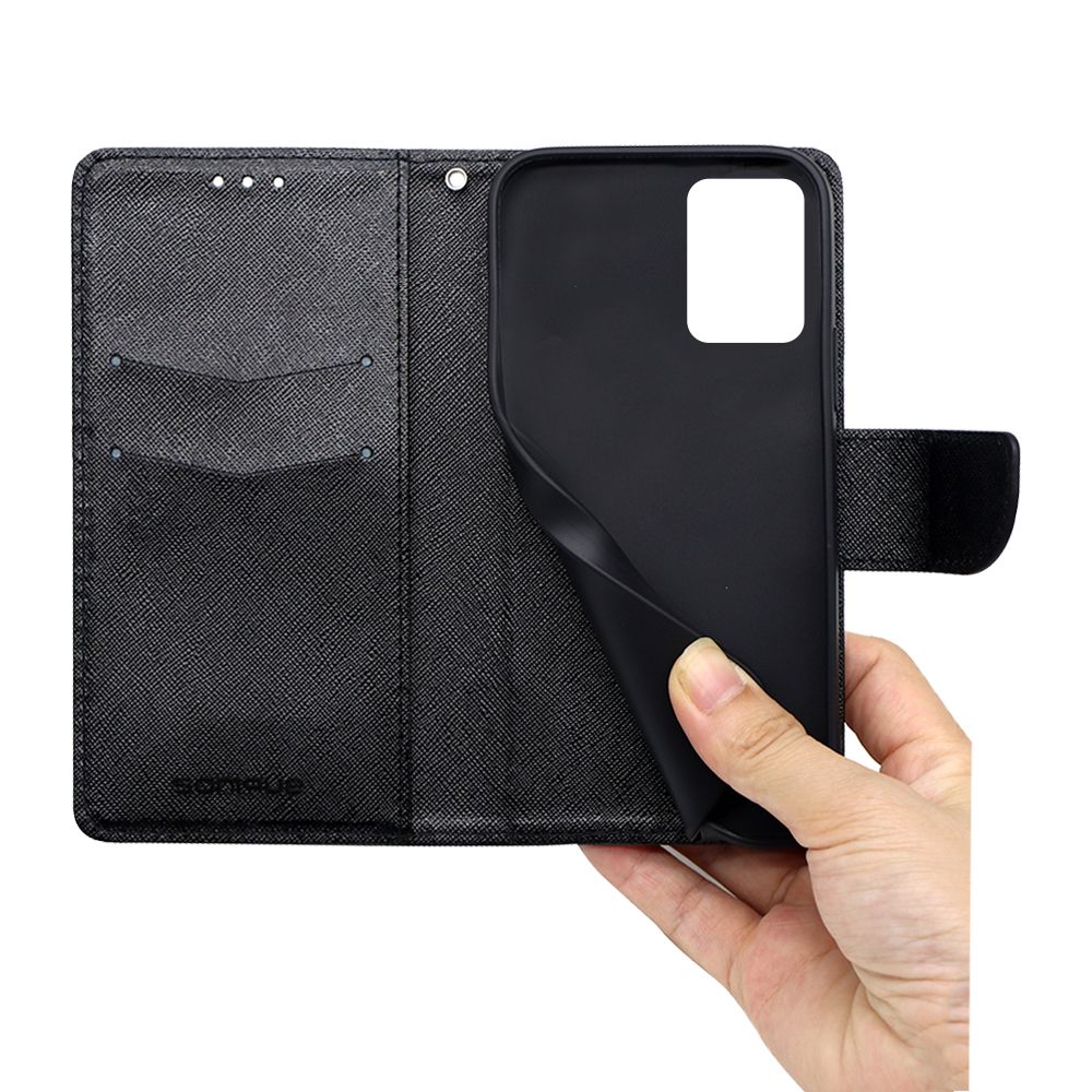Θήκη Πορτοφόλι Sonique Trend Wallet Motorola Moto G85 5G Μαύρο
