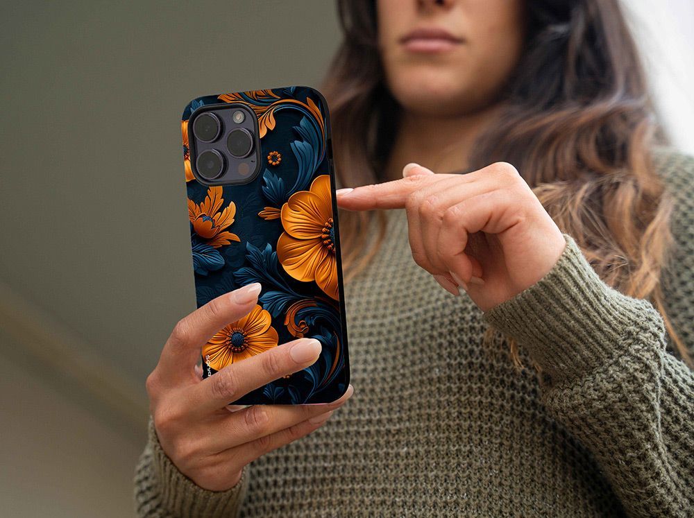 Θήκη Sonique 3D Flower Series για Samsung Galaxy A21s Πορτοκαλί 01
