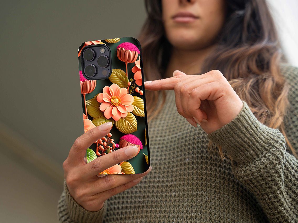 Θήκη Sonique 3D Flower Series για Xiaomi Poco X6 Pro 5G Σομόν