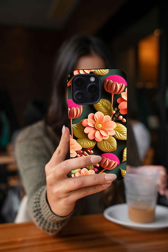 Θήκη Sonique 3D Flower Series για Xiaomi Redmi 12 4G / Redmi 12 5G Σομόν