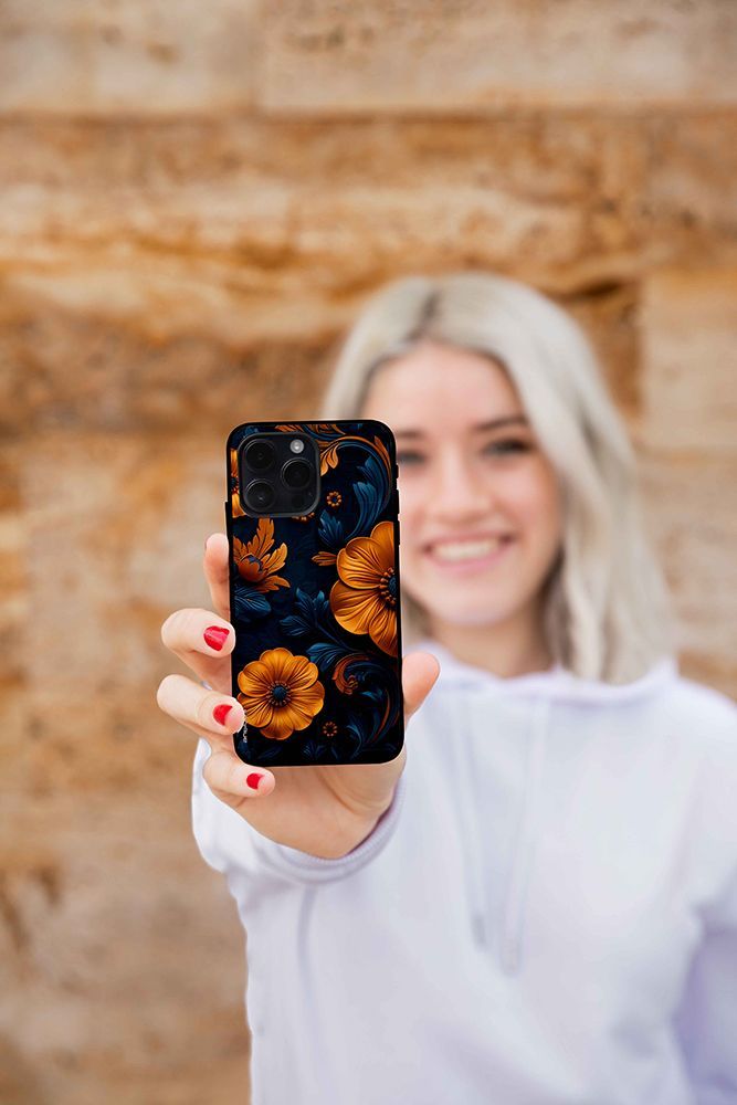 Θήκη Sonique 3D Flower Series για Xiaomi Redmi 9T Πορτοκαλί 01