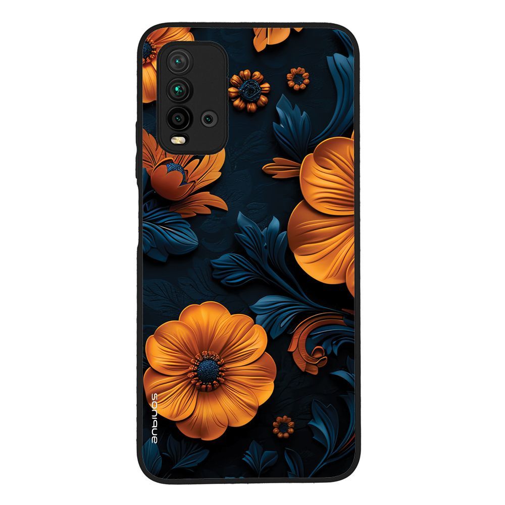 Θήκη Sonique 3D Flower Series για Xiaomi Redmi 9T Πορτοκαλί 01