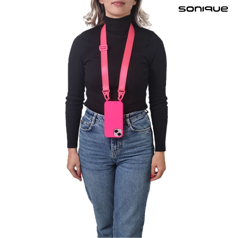 Θήκη Σιλικόνης με Strap CarryHang Sonique Xiaomi Redmi Note 14 Pro 5G / Redmi Note 14 Pro Plus 5G / Poco X7 5G Φούξια