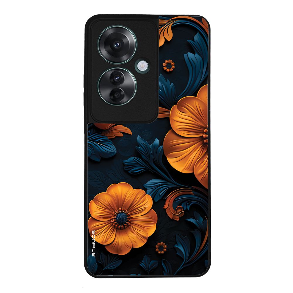 Θήκη Sonique 3D Flower Series για Oppo Reno11 F 5G Πορτοκαλί 01