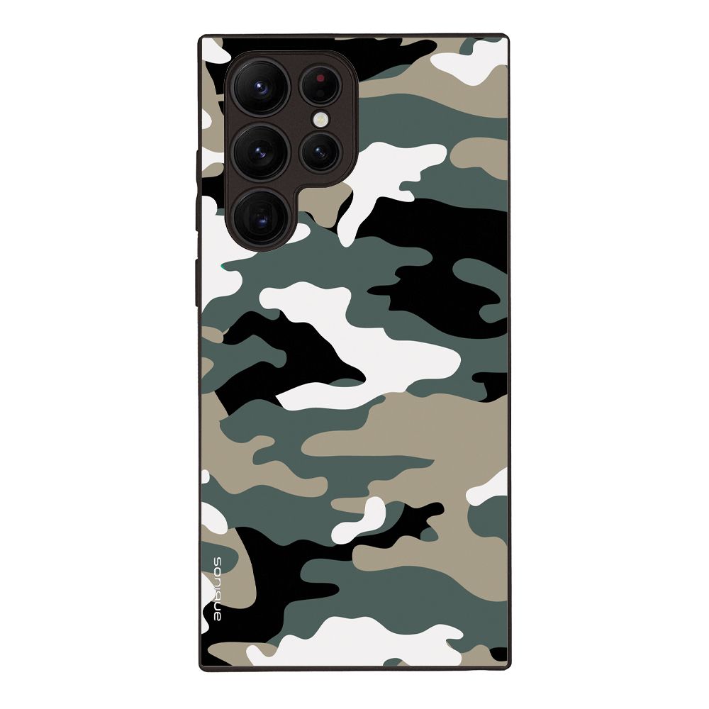 Θήκη Sonique Camouflage Army Series για Samsung Galaxy S22 Ultra Χακί
