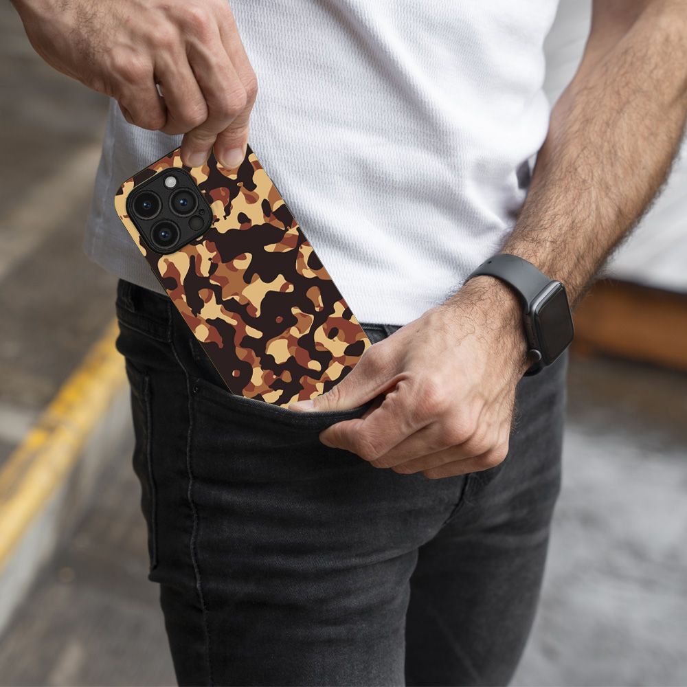 Θήκη Sonique Camouflage Army Series για Samsung Galaxy S25 Καφέ 01