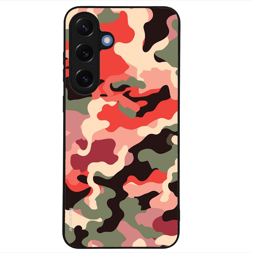 Θήκη Sonique Camouflage Army Series για Samsung Galaxy S25 Plus Κόκκινο