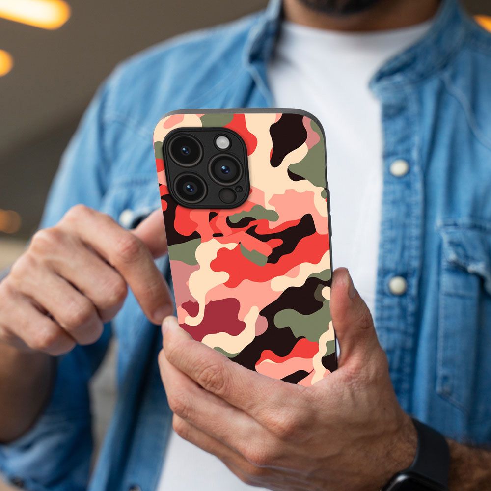 Θήκη Sonique Camouflage Army Series για Samsung Galaxy Z Flip 4 Κόκκινο