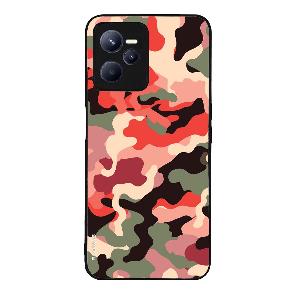 Θήκη Sonique Camouflage Army Series για Realme C35 Κόκκινο