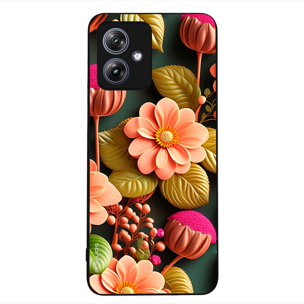 Θήκη Sonique 3D Flower Series για Motorola Moto G54 5G / Moto G54 5G Power Σομόν