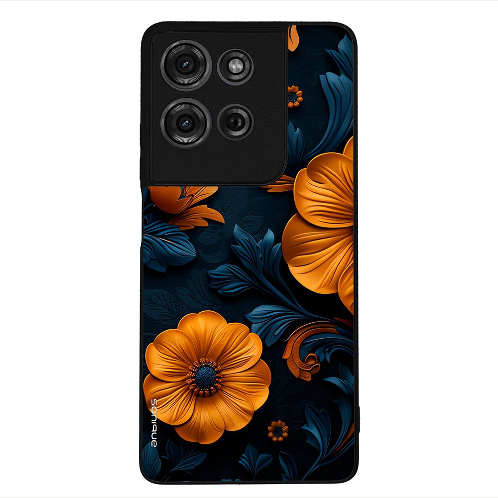 Θήκη Sonique 3D Flower Series για Motorola Moto G75 5G Πορτοκαλί 01