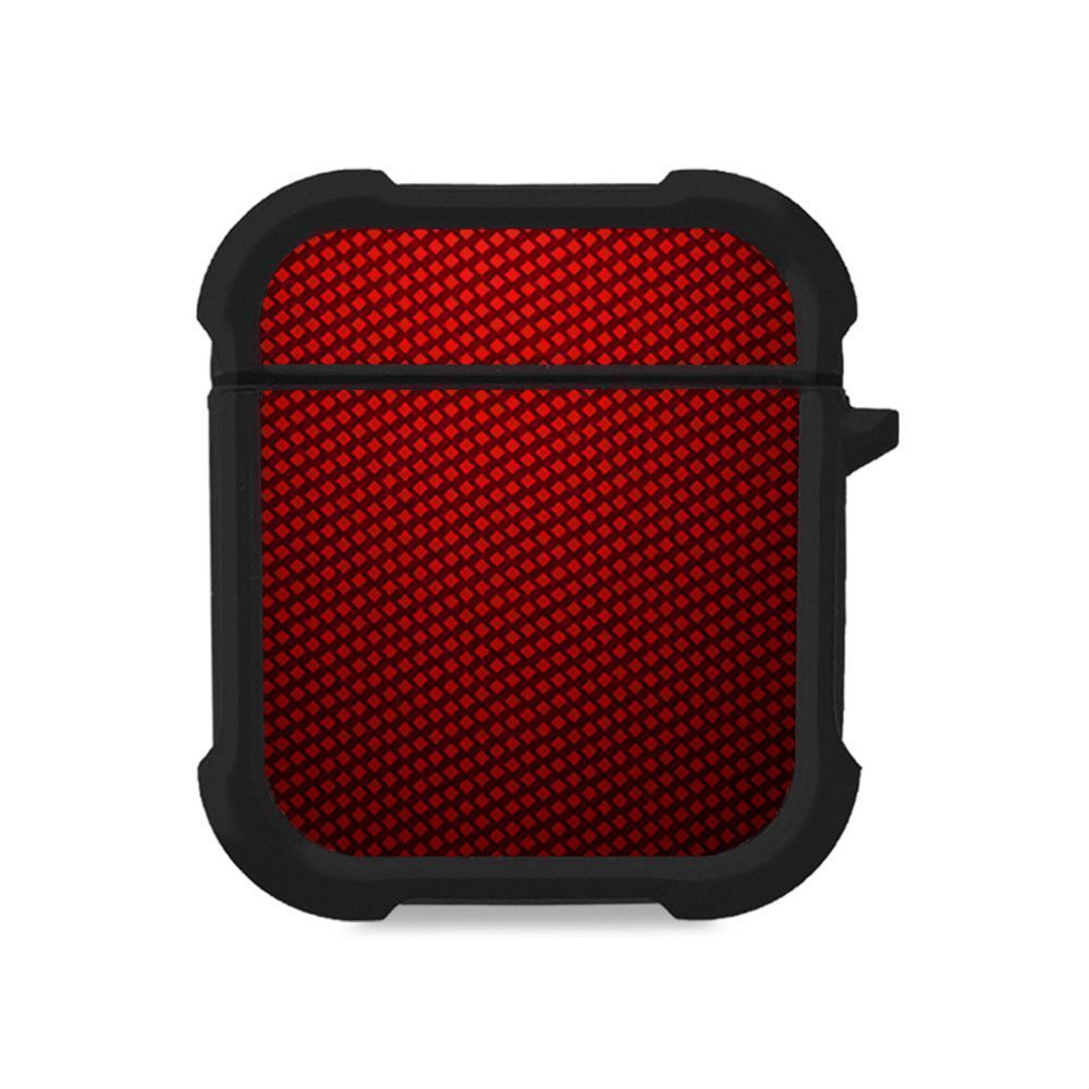 Θήκη Σιλικόνης Sonique Carbon Series για AirPods 1/2 Κόκκινο