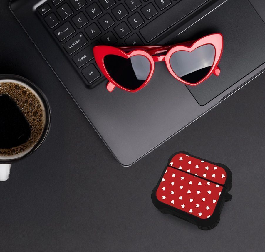 Θήκη Σιλικόνης Sonique Heart Series για AirPods 3 Κόκκινο