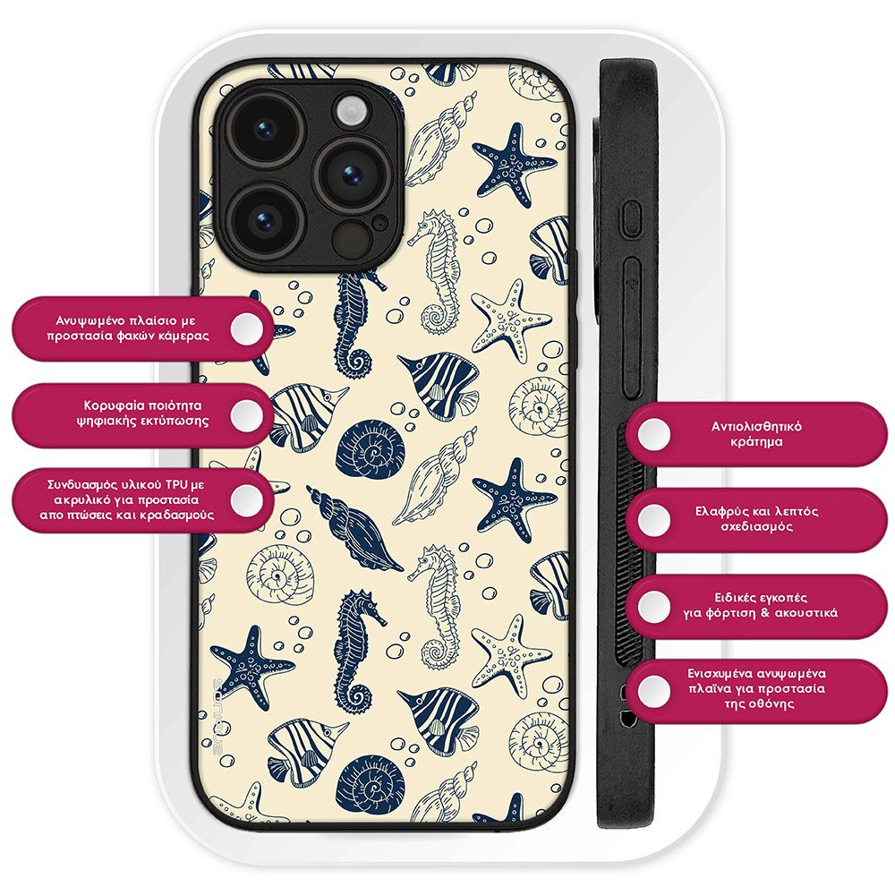 Θήκη Sonique Ocean Series για Oppo Reno12 5G Όστρακα