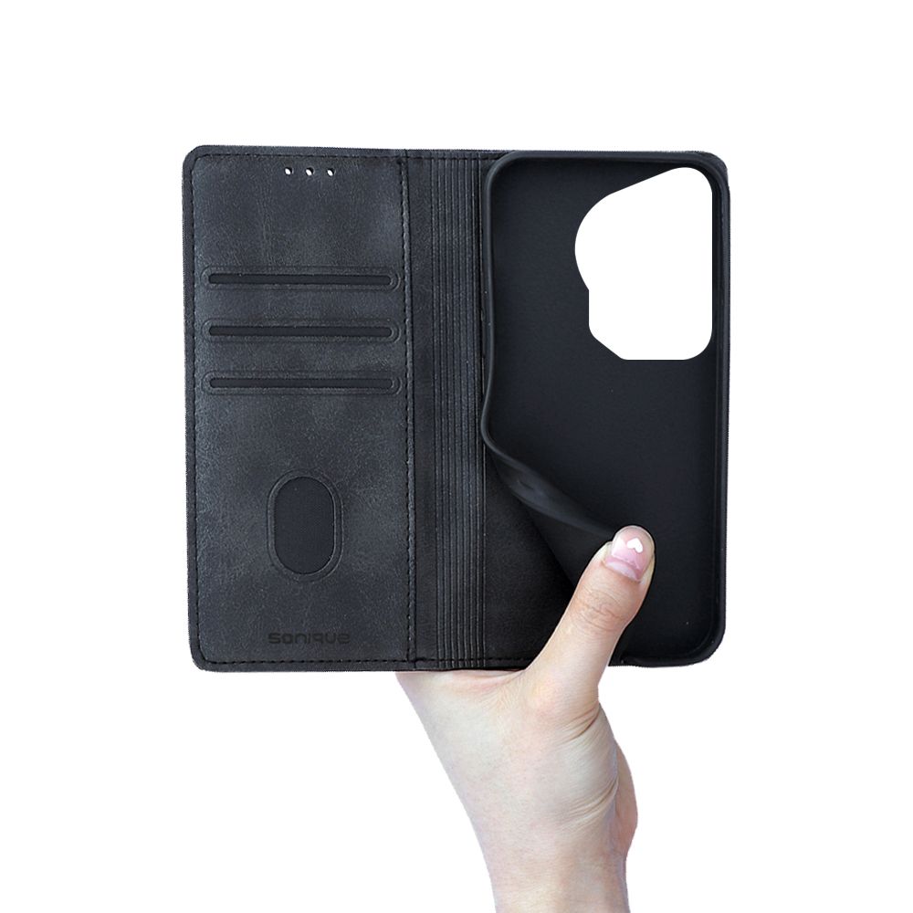 Θήκη Πορτοφόλι Vintage Magnet Wallet Sonique Huawei Pura 70 Ultra Μαύρο