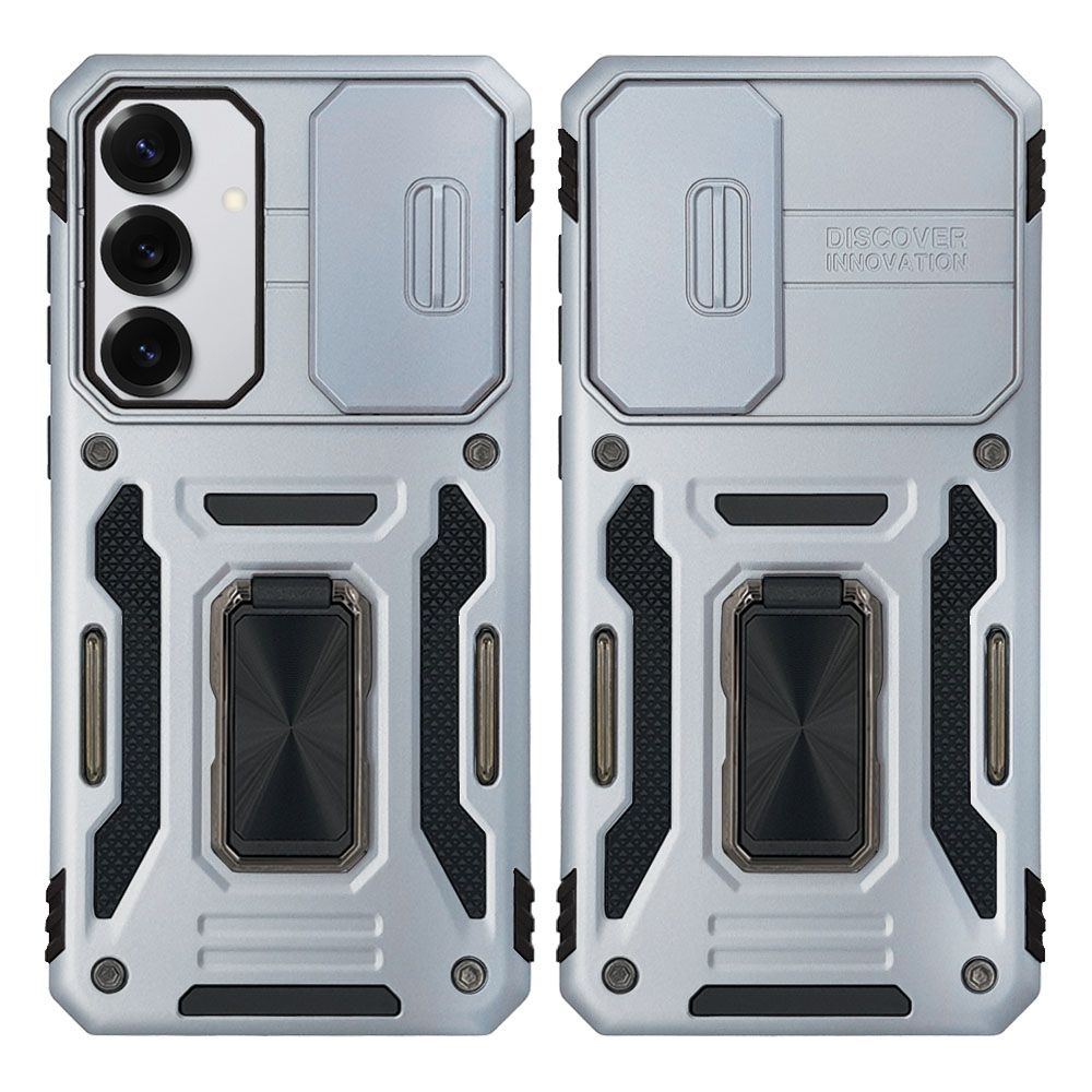 Θήκη Ring Armor CamShield Sonique για Samsung Galaxy S25 Γκρι