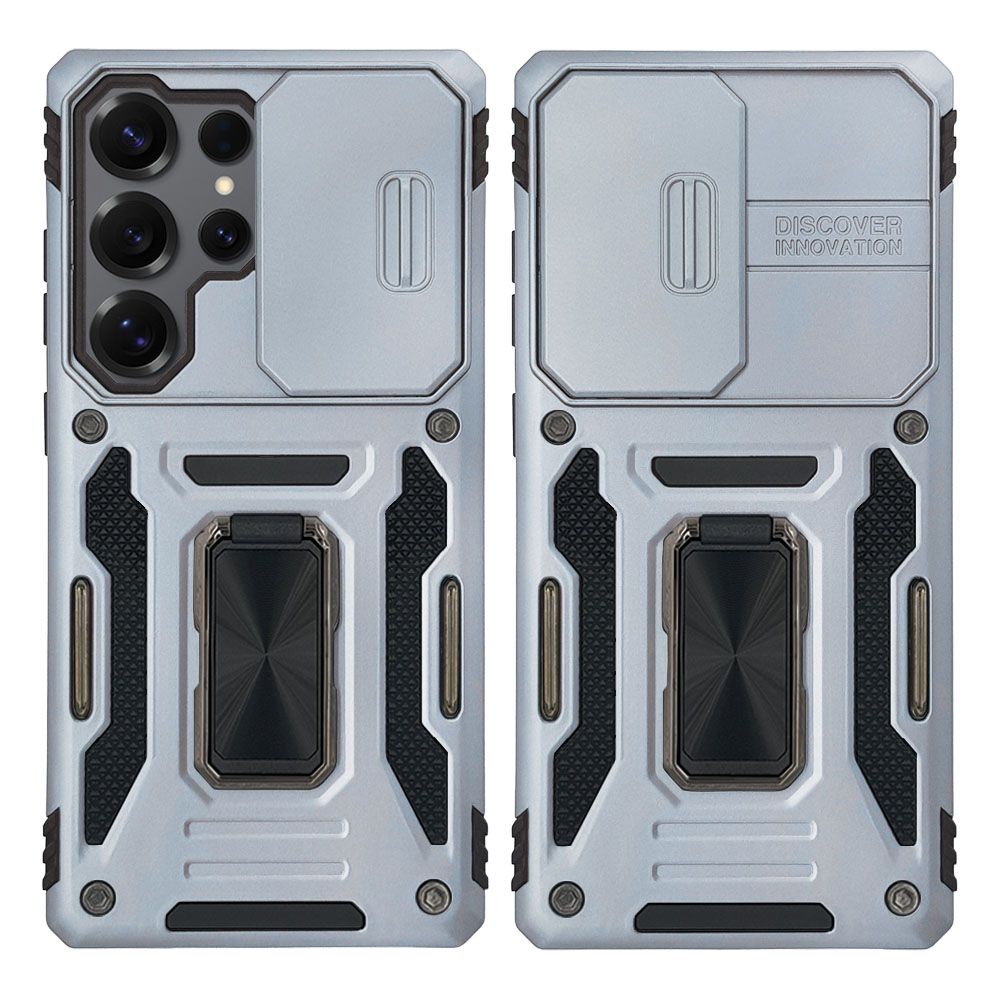 Θήκη Ring Armor CamShield Sonique για Samsung Galaxy S25 Ultra Γκρι