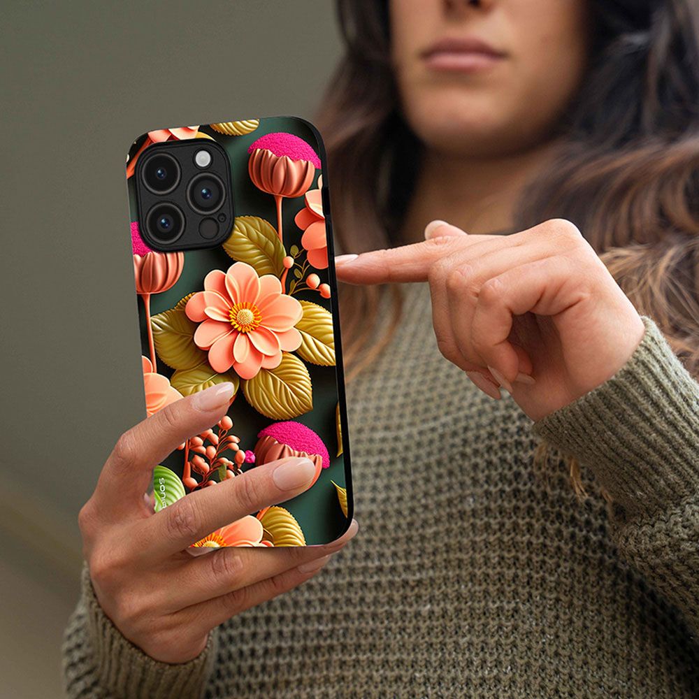 Θήκη Sonique 3D Flower Series για Motorola Moto G86 5G / Moto G86 5G Power Σομόν