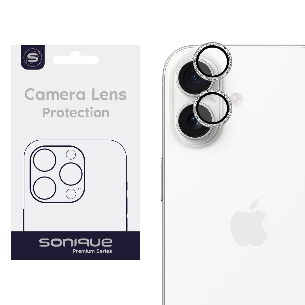 Camera Protection Sonique Glitter Lens Pro Apple iPhone 17 Silver