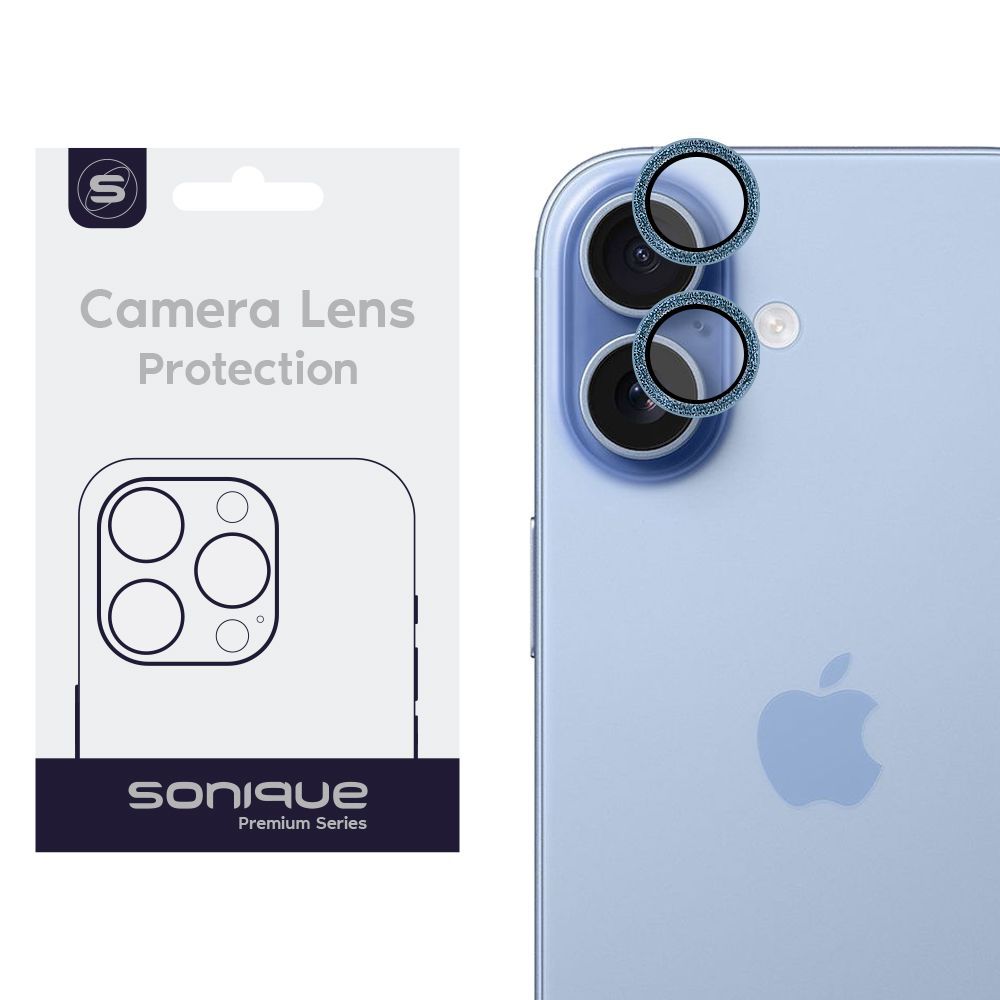 Camera Protection Sonique Glitter Lens Pro Apple iPhone 17 Mist Blue