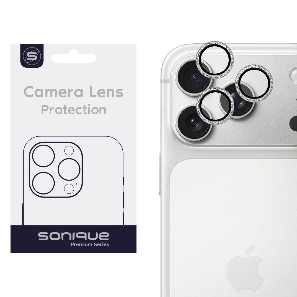 Camera Protection Sonique Glitter Lens Pro Apple iPhone 17 Pro / iPhone 17 Pro Max Silver