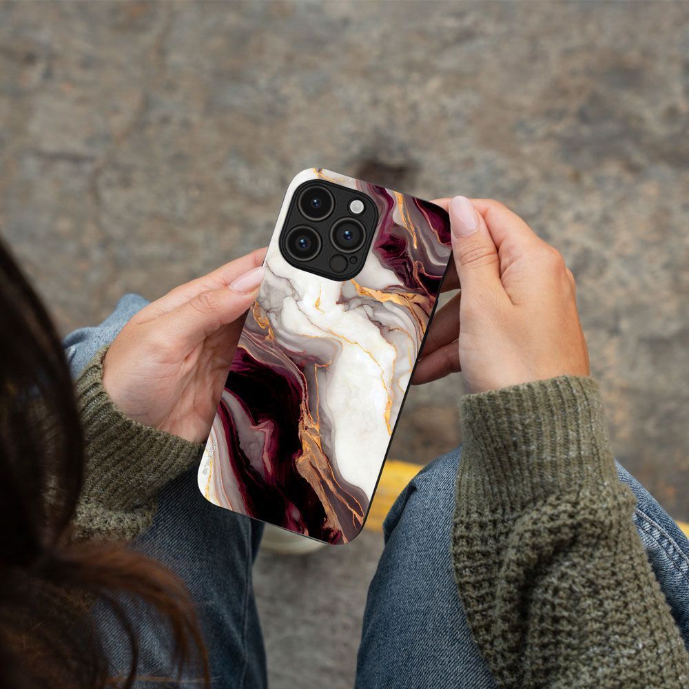 Θήκη Sonique Marble Series για Nothing Phone 3a Μπορντώ