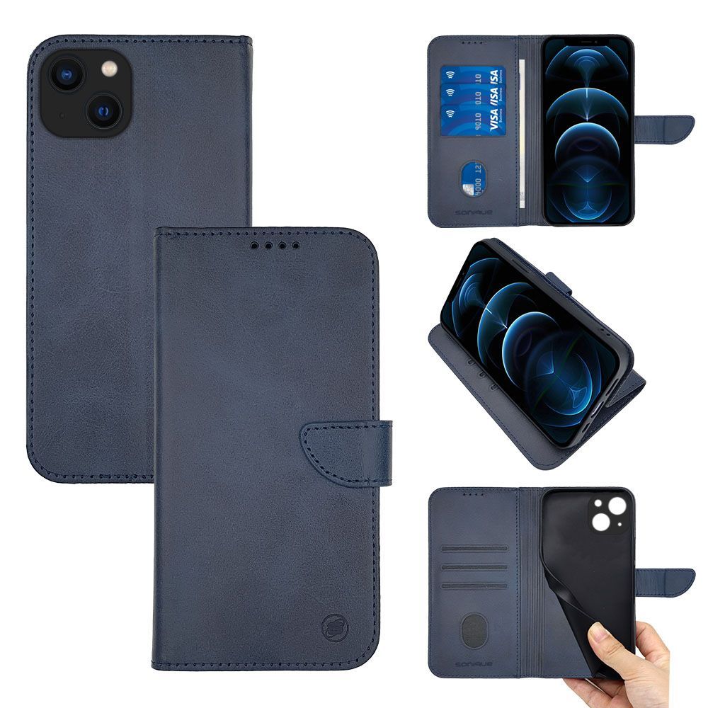 Θήκη Πορτοφόλι Sonique Urban Wallet Apple iPhone 13 Μπλε Σκούρο