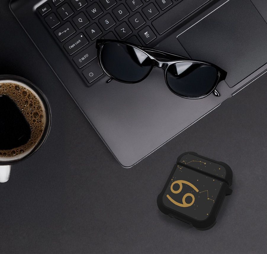 Θήκη Σιλικόνης Sonique Zodiac Series για AirPods 1/2 Cancer